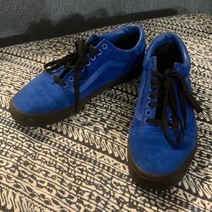 Blue suede vans